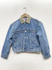 TOMMY HILFIGER トミーヒルフィガー 90s トラッカー Gジャン デニム ジャケット sizeS/青 ■■◎レディースのサムネイル