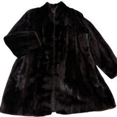 総丈100cm BLACKGLAMA 毛皮 コート ロング ミンク タグ付き - メルカリ