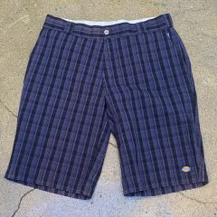 Dickies checked wide half pants y2k 膝下 - メルカリ
