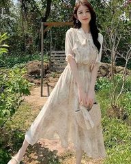 Rirandture 〈LAURA ASHLEYコラボ〉シアーラッフルワンピース - メルカリ
