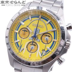 SEIKO】セイコーV657 クロノグラフ イエロー文字盤メンズ用腕時計稼働