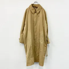 BARNEYS NEW YORK　バーニーズニューヨーク　トレンチコート　中綿入り　3つポケット　比翼仕立て　キャメル　LLサイズ　古着【値引き交渉OK！】のサムネイル