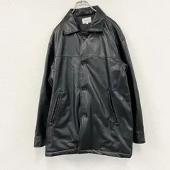 EMMA CLOTHES　エマクローズ　フェイクレザージャケット　中綿入り　黒　ブラック　Mサイズ　古着【値引き交渉OK！】のサムネイル