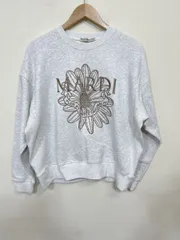 Mardi Mercredi マルディメクルディ フラワー刺繍 スウェット SWEATSHIRT FLOWERMARDI NEEDLEWORK 韓国 スウェット sizeF/ライトグレー ■■ レディースのサムネイル
