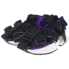 MM6 Maison Margiela (エムエムシックスメゾンマルジェラ) クロスストラップ プラットフォームサンダル シューズ パープル/ブラックのサムネイル