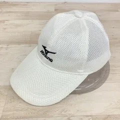 MIZUNO/ミズノ メッシュキャップ ホワイト 白 帽子 スポーツ/野球 ロゴ刺繍[OQ03746]のサムネイル