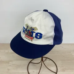 美品 バンダイ/ウルトラマンティガ/GUTS キャップ/帽子 サイズ52 ホワイト/ネイビー 綿100% 日本製 2028 円谷プロ[OX03403]のサムネイル