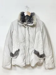 ERMANNO SCERVINO エルマンノシェルヴィーノ チンチラファー付 ダウン ジャケット size40 M相当/ベージュ◆■◎レディースのサムネイル