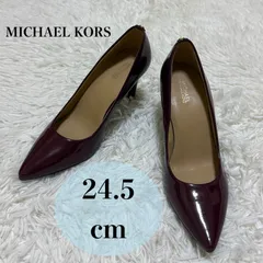 MICHAEL KORS マイケルコース ポインテッドトゥ パンプス ボルドー 24.5cm US7.5M ヒール約8cmのサムネイル