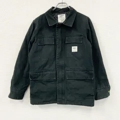 OSHKOSH　オシュコシュ　フルジップダックジャケット　4つポケット　フラップポケット　比翼仕立て　黒　ブラック　Mサイズ　古着【値引き交渉OK！】のサムネイル