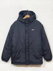 FILA フィラ ダウン ジャケット sizeM/黒  ◆■ メンズのサムネイル