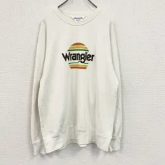Wrangler　ラングラー　スウェット/トレーナー　ラグランスリーブ　デカロゴ　白　ホワイト　XLサイズ　古着【値引き交渉OK！】のサムネイル