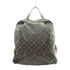 美品】russet ラシット モノグラム ナイロン×本革 リュック グレージュ
