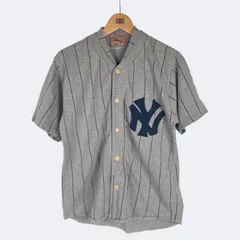 American League NYヤンキース ベースボールシャツ ピンストライプのサムネイル