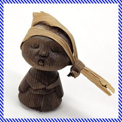 藤戸竹喜 ユーカラエカシ 木彫り 彫刻 置物 - メルカリ