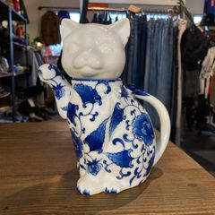 MP498) SIAMRAJ HOUSE 猫 ティーポット 陶器 中古 現状品 / シャム 