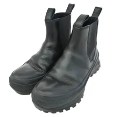 JIL SANDER ジルサンダー Chelsea Boots  チェルシー レザー サイド ゴア ブーツ ブラック系 39【中古】のサムネイル