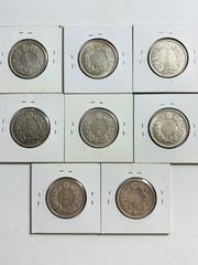 な*き様 旭日50銭銀貨　７枚　まとめ 旭日50銭銀貨 5枚セット 明治 大正 銀貨 本物 美品 - メルカリ