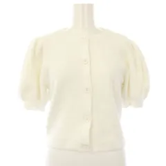 アリスオリビア alice + olivia CLASSICS カーディガン ニット 半袖 ショート丈 L 白 CL000S55721 /TKのサムネイル