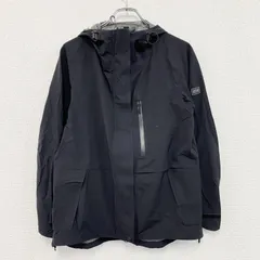 AIGLE　エーグル　PERTEX　パーテックシールドナイロンジャケット　比翼仕立て　黒　ブラック　38サイズ　古着【値引き交渉OK！】のサムネイル