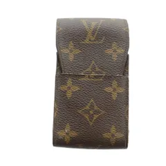 ルイヴィトン LOUIS VUITTON M63024 エテュイシガレット ケース たばこ 喫煙 ロゴ モノグラム PVC 茶 ブラウン ■GY18 /MQ ■OHのサムネイル