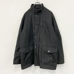 KANSAI YAMAMOTO　カンサイヤマモト　フルジップジャケット　中綿入り　比翼仕立て　黒　ブラック　Lサイズ　古着【値引き交渉OK！】のサムネイル
