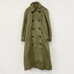 LONDON FOG　ロンドンフォグ　ダブルトレンチコート　ミリタリ―　カーキ　古着【値引き交渉OK！】のサムネイル