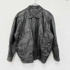 ECHT LEDER　エヒトレーダー　レザージャケット/革ジャン　4つポケット　比翼仕立て　茶色　ダークブラウン　46サイズ　古着【値引き交渉OK！】のサムネイル