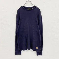 Timberland　ティンバーランド　長袖Tシャツ/サーマルロンT　ワッフル　紺　ネイビー　Mサイズ　古着【値引き交渉OK！】のサムネイル