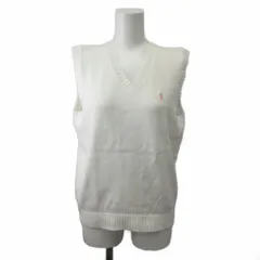 ポロゴルフ ラルフローレン POLO GOLF RALPH LAUREN ベスト S 白 ホワイト Vネック ノースリーブ ロゴ刺繍 /KK ■ECC006のサムネイル