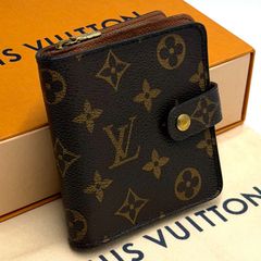 ルイヴィトン モノグラム コンパクトジップ 二つ折り財布 - メルカリ