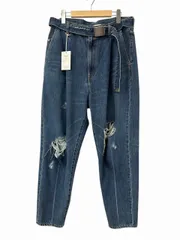 ダブレット doublet 21SS DAMAGED SILK DENIM PANTS ダメージ シルク デニム パンツ ジーンズ 21SS05PT146 M インディゴ ブランド古着ベクトル 中古 260329のサムネイル