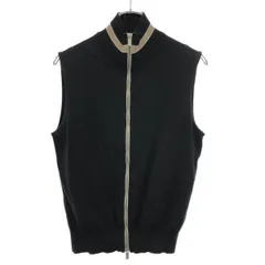 Zegna Sport ゼニアスポーツ ジップアップニットベスト  ブラック Sのサムネイル