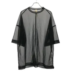 SHINYA KOZUKA  シンヤコズカ 25SS MASSIVE TEE シースルーワイドTシャツ 250ISKI66 ブラック Mのサムネイル