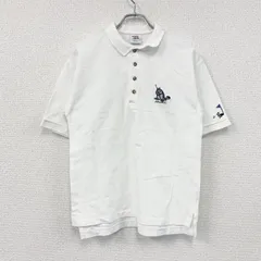 ～90s　Crazy Shirts　クレイジーシャツ　半袖ポロシャツ　刺繍ロゴ　シングルステッチ　ヴィンテージ　白　ホワイト　Sサイズ　古着【値引き交渉OK！】のサムネイル