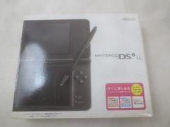 Nintendo DS console, DSi LL, working condition, UTL-001, Dark Brown, with box and peripherals, with minor defects.