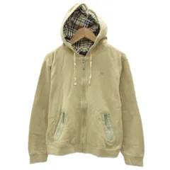 バーバリー ロンドン BURBERRY LONDON ジャケット パーカー ミドル丈 150A ベージュ チェック柄 ジップアップ /HO4 ■ECE003 女の子のサムネイル