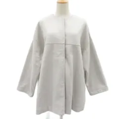 ショコラフィネローブ chocol raffine robe ノーカラーコート ロング丈 F グレージュ /SM24 ■GY70のサムネイル