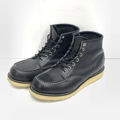 【中古】★RED WING アイリッシュセッター モックトゥ ショートブーツ ブラック UK8 08229 レッドウイング[92]のサムネイル