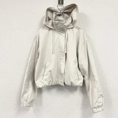 ZARA　ザラ　マウンテンパーカー　比翼仕立て　白　ホワイト　XSサイズ　古着【値引き交渉OK！】のサムネイル