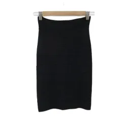 ビーシービージーマックスアズリア BCBGMAXAZRIA ニットタイトスカート ひざ丈 XS 黒 ブラック /HO37 ■ECB006のサムネイル