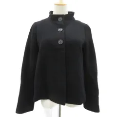 ナチュラルビューティーベーシック NATURAL BEAUTY BASIC コート L 黒 ブラック スタンドカラー ショート丈 /HO52 ■GY70のサムネイル