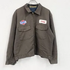 REDKAP　レッドキャップ　ワークジャケット　ワッペン　フラップポケット　2つポケット　茶色　ブラウン　Lサイズ　古着【値引き交渉OK！】のサムネイル