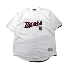 MLB TRUE FAN ベースボールシャツ XL ホワイト ポリエステル デトロイト タイガース Detroit Tigersのサムネイル