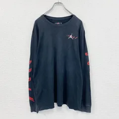 AIR JORDAN　エアジョーダン　長袖Tシャツ/ロンT　黒　ブラック　XLサイズ　古着【値引き交渉OK！】のサムネイル