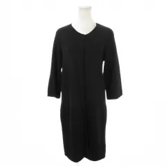 ダナキャランニューヨーク DKNY カーディガン ウール P/S 黒 ブラック 長袖 Vネック ロング丈 /MN5 ■GY53のサムネイル