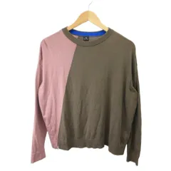 ピーエスポールスミス PS Paul Smith ニット セーター M 茶 ブラウン ピンク クルーネック 長袖 絹 シルク /RY ■GY70のサムネイル