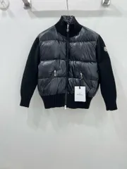 Moncler 黒 ダウンジャケット リブ編みハイネックのサムネイル