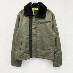 TORAICHI　寅壱　3993-124　防寒ライダースⅢジャケット　ファー付き　比翼仕立て　ジップポケット　カーキ　3Lサイズ　古着【値引き交渉OK！】のサムネイル