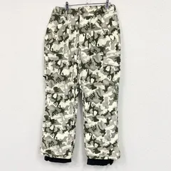 QUICKSILVER　クイックシルバー　スノーパンツ/ナイロンパンツ　迷彩柄　カモフラージュ　マルチカラー　Lサイズ　古着【値引き交渉OK！】のサムネイル